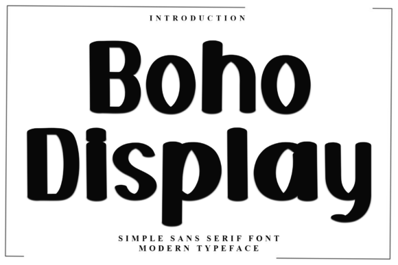 Boho Display Typeface for Handmade Brands and Printable Products