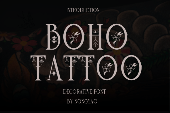 Boho Tattoo: The Decorative Font for Authentic Brand Identity