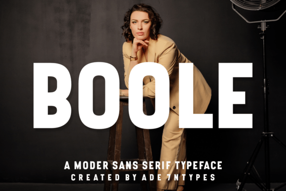 Boole: A Modern Sans Serif Typeface for Editorial Design