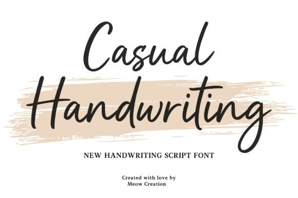 Casual Handwriting: The Perfect Script Font for Crafters and Sellers