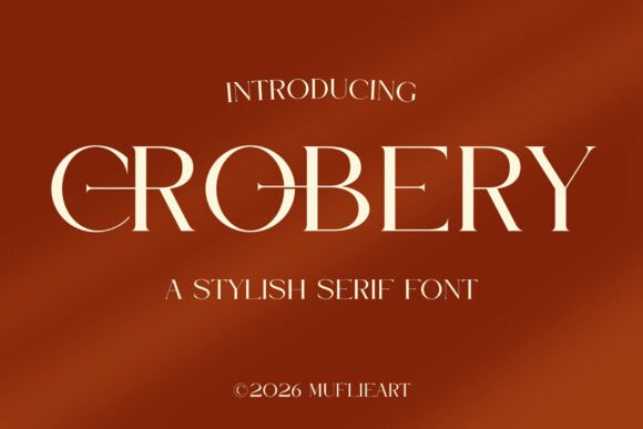 Crobery: A Stylish Serif Font for Modern Editorial Design