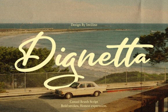 Dignetta: The Bold Script Handwritten Font for Vibrant Campaigns