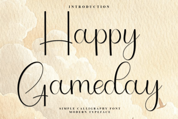 Happy Gameday: The Script Handwritten Font for Warm Editorial Design