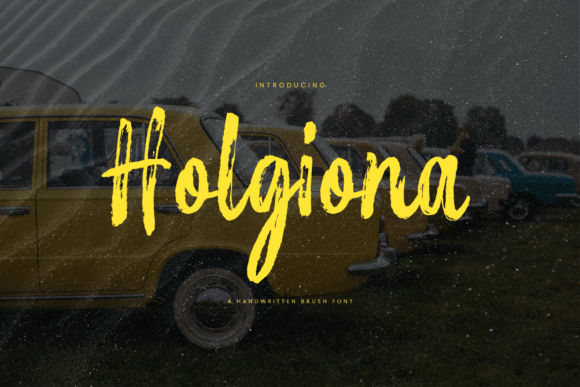 Holgiona: The Handwritten Display Font for Modern Web Design