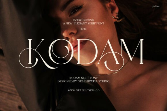 Kodam: An Elegant Serif Display Font for Editorial Design