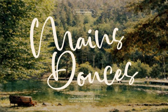 Mains Douces: A Soft Script Handwritten Font for Calm Branding