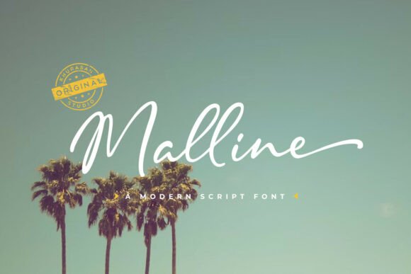 Malline: A Script Handwritten Typeface for Editorial Design