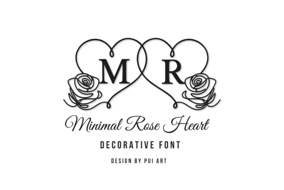 Minimal Rose Heart: A Premium Serif Font for Editorial Design