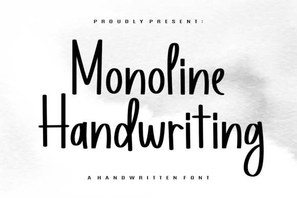 Monoline Handwriting: A Refined Typeface for Editorial Design