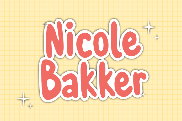 Nicole Bakker: The Playful Handwritten Display Font for Branding