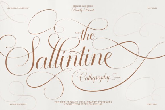 Sallintine Typeface for Elegant Editorial Design
