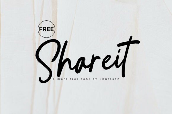 Shareit Font Review: A Modern Handwriting Script for Creative Projects