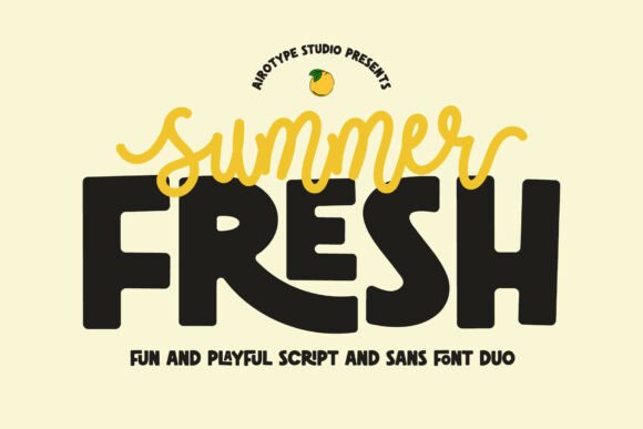 Summer Fresh Typeface Review: A Bold Font Duo for Cheerful Campaigns