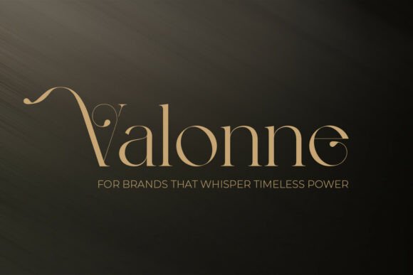 Valonne Typeface: Elevating Editorial Design with Timeless Elegance