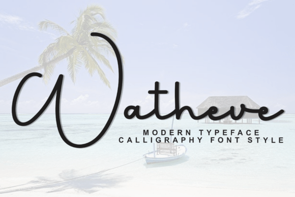 Watheve: A Festive Script Handwritten Font for Holiday Designs