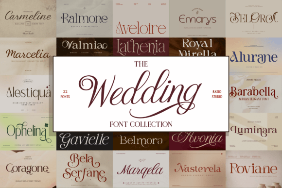 Wedding Collection Typeface for Elegant Web Design
