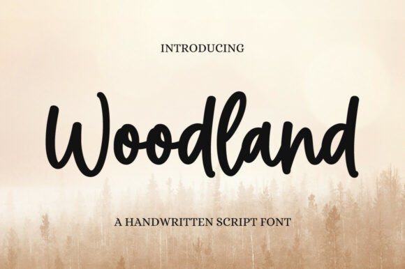 Woodland Font Review: A Serene Script for Nature-Inspired Design